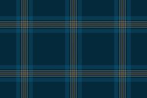 Curtain background fabric textile, veil tartan check . Antique texture seamless pattern plaid in dark and cyan colors. vector