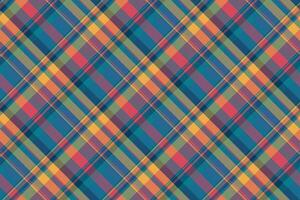 Machinery background tartan pattern, carpet seamless texture. Folklore plaid textile check fabric in cyan and pastel colors. vector