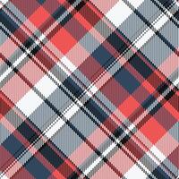 Neutral tartan fabric, countryside texture seamless check. Stroke background plaid textile pattern in white and cyan colors. vector