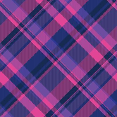 Vibrant pink and purple plaid pattern. Perfect for textile design, fashion, or website backgrounds. This seamless texture offers a modern, stylish aesthetic with a touch of retro charm.
