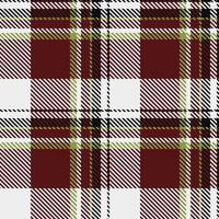Elegant maroon, white, and olive green plaid pattern. Perfect for textile design, apparel, or website backgrounds. The classic check design offers a sophisticated and timeless aesthetic. vector