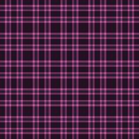 Contour textile fabric pattern, layered plaid check. Group tartan background seamless texture in black and magenta colors. vector