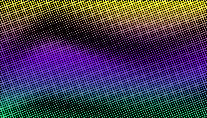 Halftone pattern with a vibrant gradient