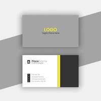 creative black and white color business card design template vector