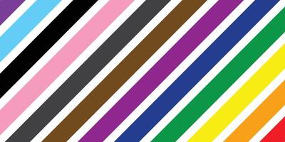 Color bars and text for Pride Month, Bold white text over black background, Concept image for LGBTQ pride awareness and support vector