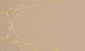 Abstract background stylish low poly golden lines lovely background design, empty background vector