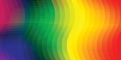 PRIDE month banner for festival parades, parties, and social events. Colorful rainbow flag on dark background. illustration template vector