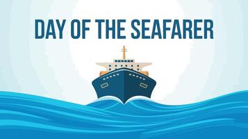 Day of the Seafarer graphic vector