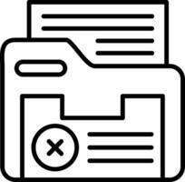 Folder Rejected Creative Best Design vector