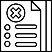 Documents Cancel Creative Best Icon vector