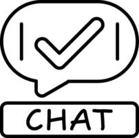 Check Chat Creative Best Design vector