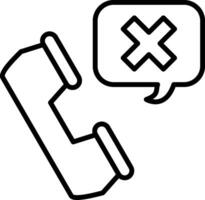 Call Rejected Creative Best Design vector