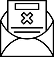 Email Cancel Creative Best Design vector