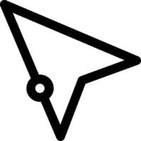 Navigation Arrow Line Symbol vector