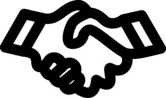 Handshake Agreement Gesture Icon vector