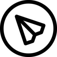 Paper Plane Message Icon vector