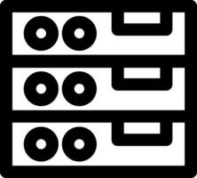 Database Storage Network Symbol vector