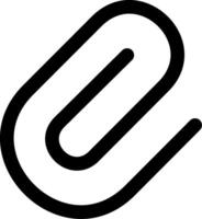 Attachment Paperclip UI Symbol vector