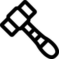 Hammer Tool Line Icon vector