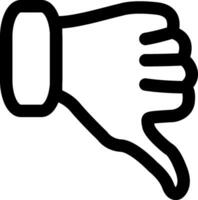 Thumbs Down Dislike Icon vector