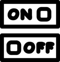 Switch Toggle Button Icon vector