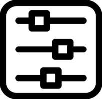 Controls Interface Settings Icon vector