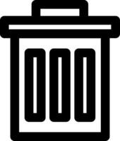 Bin Trash Delete Icon vector
