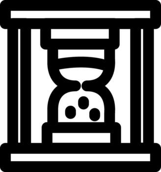Sand Timer Countdown Icon vector