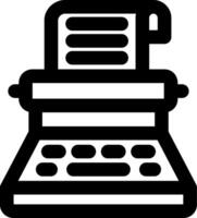 Typewriter Writing Device Icon vector