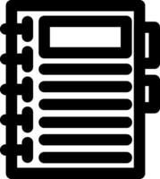 Notebook Writing Pad Icon vector