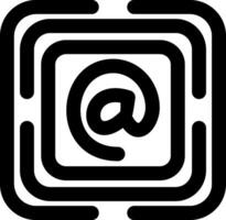 At Email Address Symbol vector