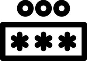 Pin Code Security Icon vector