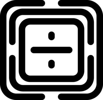 dividir aritmética símbolo icono vector
