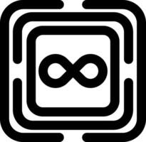 Infinity Endless Symbol Icon vector