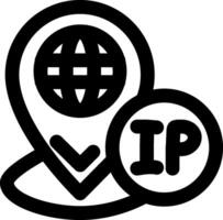 Ip Pin Security Code Icon vector