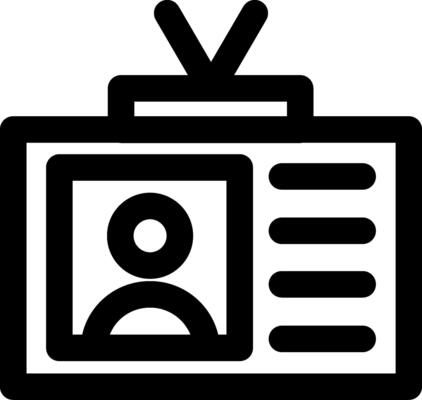 Id Card Profile Badge Icon
