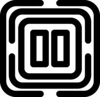 Pause Playback Control Icon vector