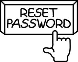 Reset Password Recovery Link vector