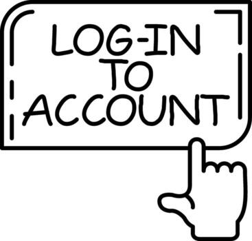Log into Account Securely vector