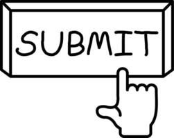 Submit Form Action Button vector