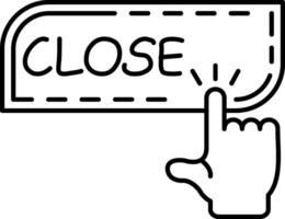 Close Modal Window Action vector