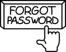 Forgot Password Recovery Link vector