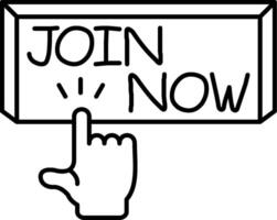 Join Now Community Button vector