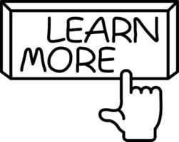 Learn More Information Button vector