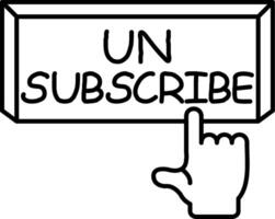 Unsubscribe from Emails Button vector