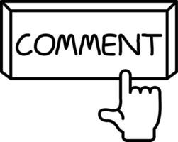 Comment on Post Button vector