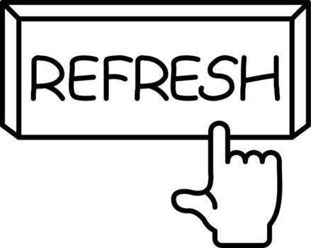 Refresh Page Content Button vector