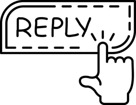 Reply to Comment Button vector