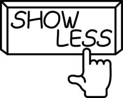Show Less Content Link vector