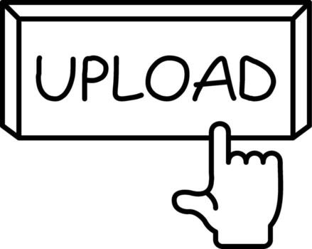Upload File to Server vector